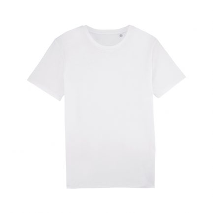 Weißes T-Shirt mit Rundhals