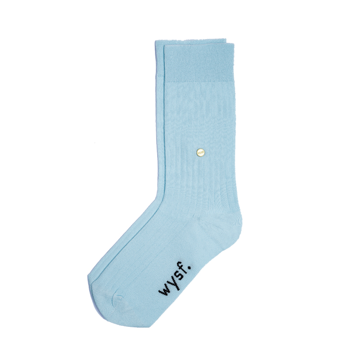 Hellblaue Socken pastell