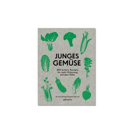 Buch mit Gemüse und Rezepte