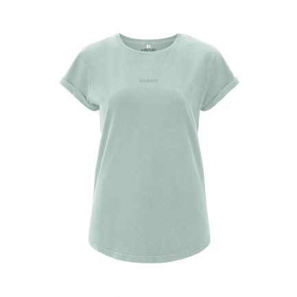 hellgrünes, mint T-Shirt mit Dressgoat Stick auf der Brust